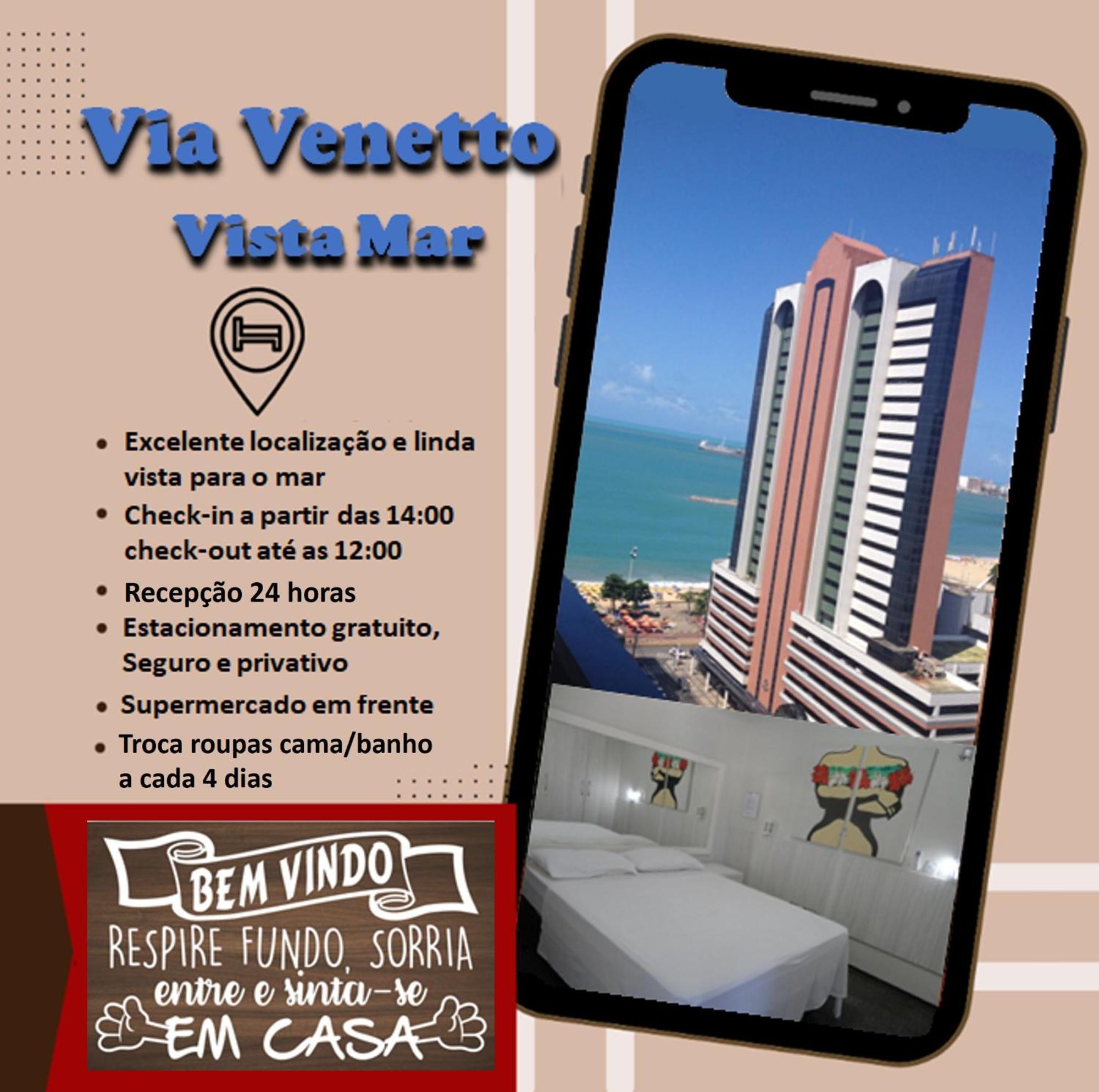 Aparthotel Via Venetto - Vista Mar à Fortaleza  Extérieur photo